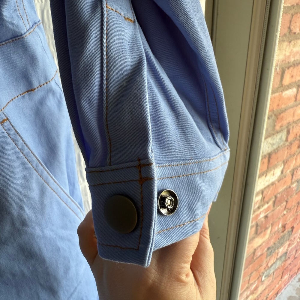 Wildfang Light Blue Utility Jumpsuit - Picture 4 of 8